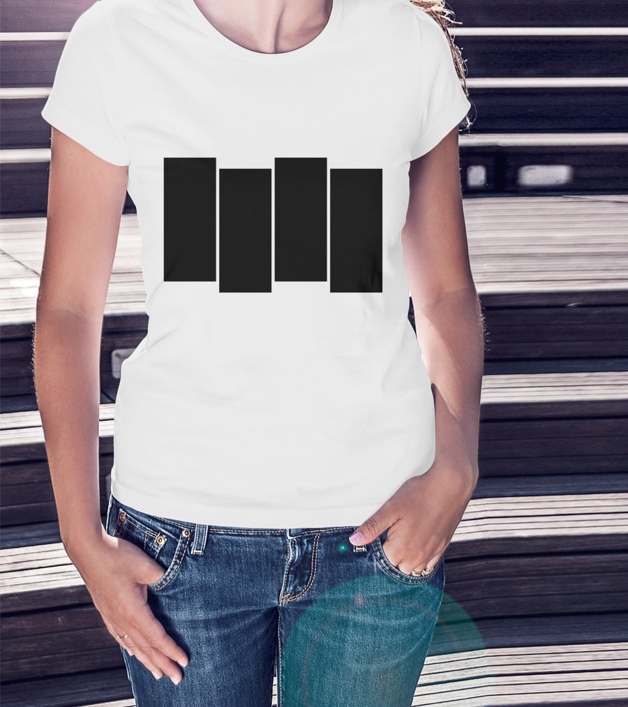 Four Bars Iconic Symbol T-Shirt
