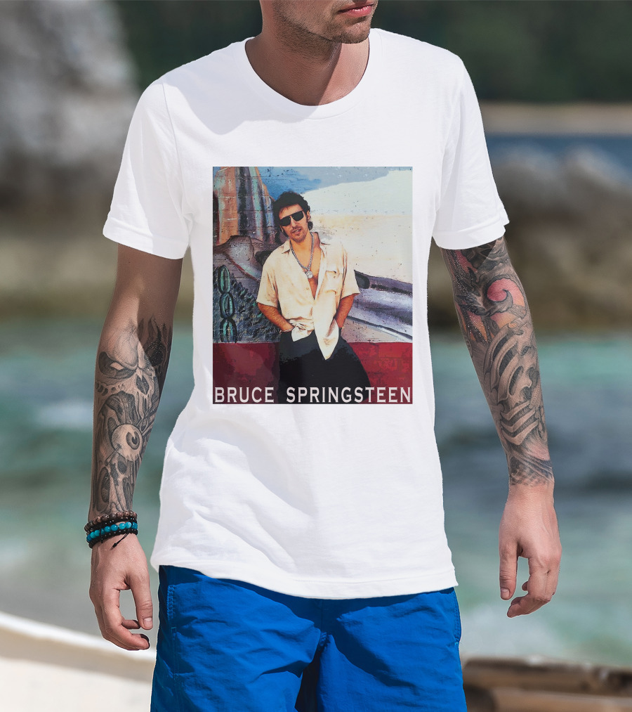 Bruce Springsteen Retro Sunglasses Style Music Legend T-Shirt