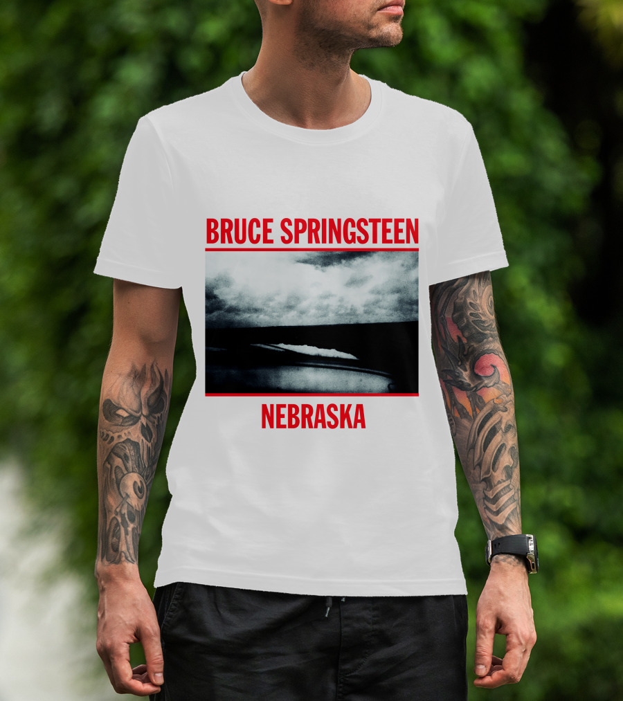 Bruce Springsteen Nebraska Album Cover Brs T-Shirt