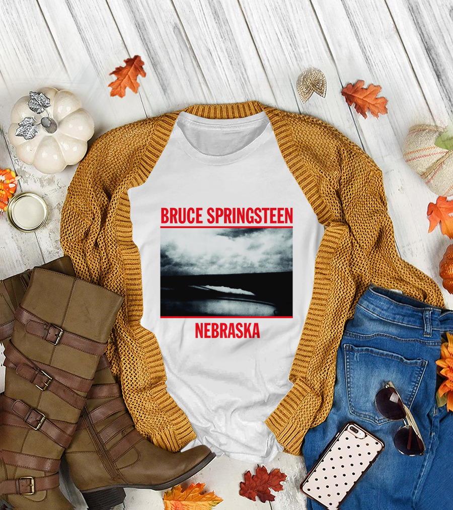 Bruce Springsteen Nebraska Album Cover Brs T-Shirt