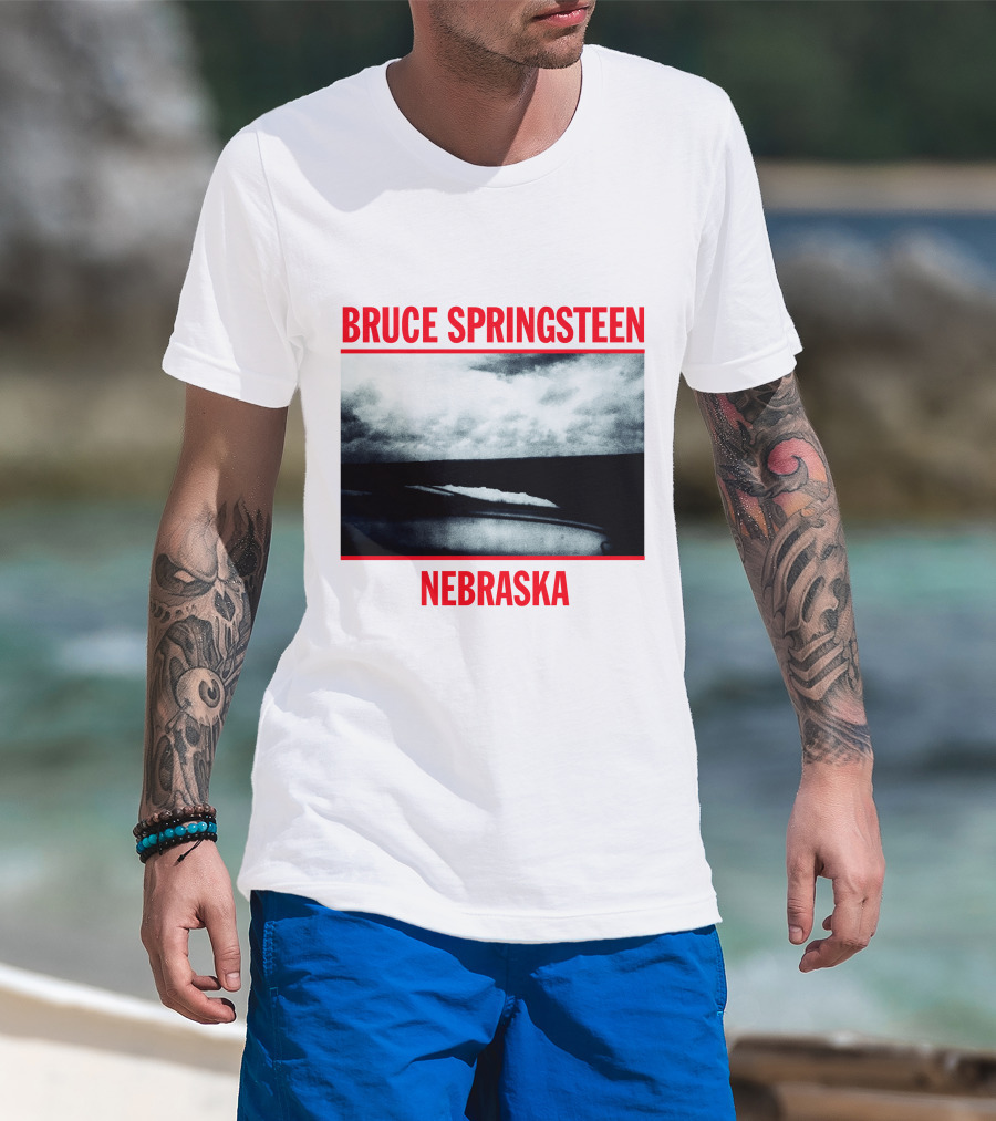 Bruce Springsteen Nebraska Album Cover Brs T-Shirt