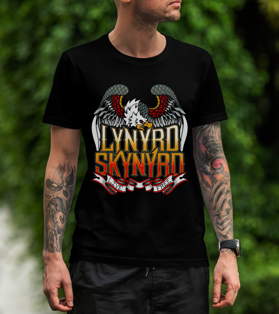 Lynyrd Skynyrd Live Free Eagle Wings T-Shirt