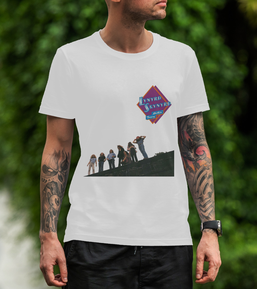 Lynyrd Skynyrd Nuthin' Fancy Band Members On Rooftop T-Shirt