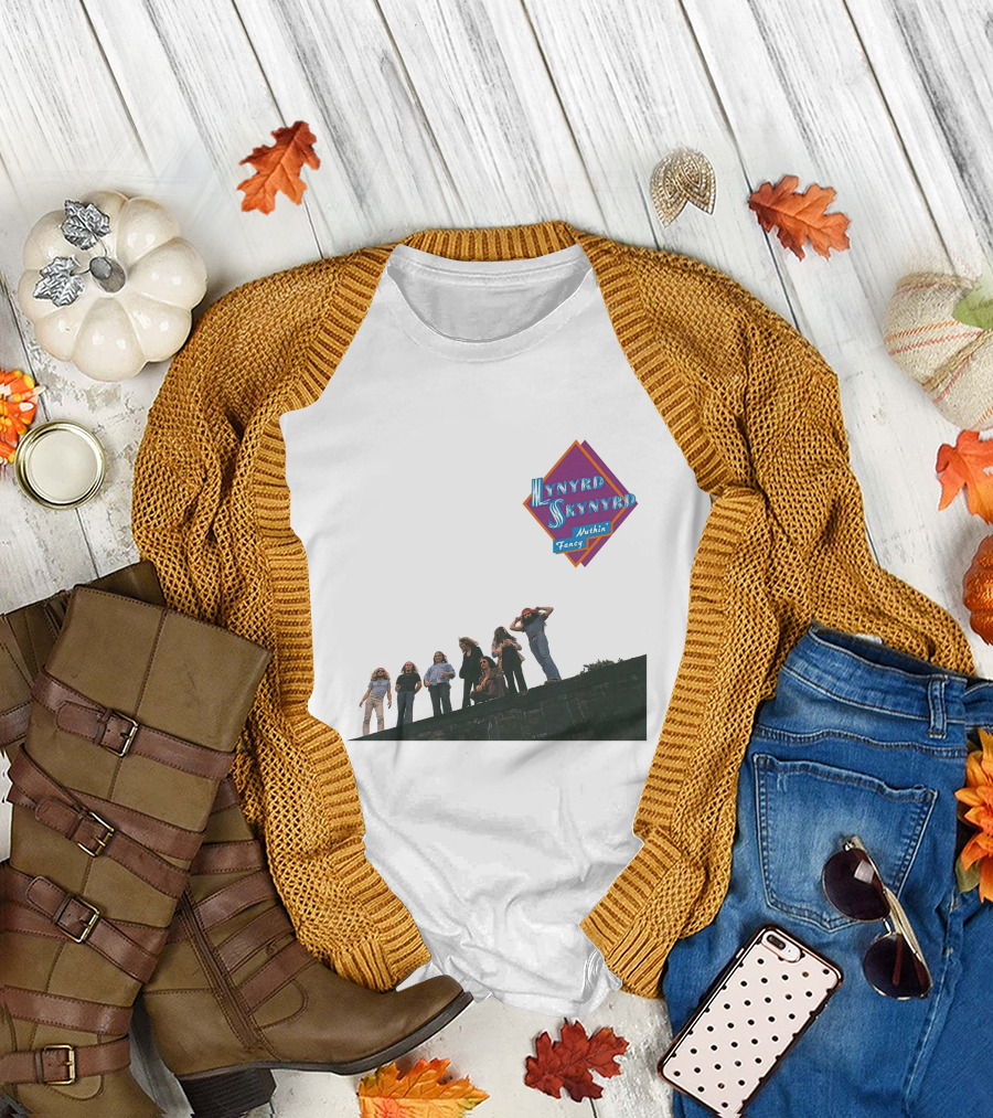 Lynyrd Skynyrd Nuthin' Fancy Band Members On Rooftop T-Shirt