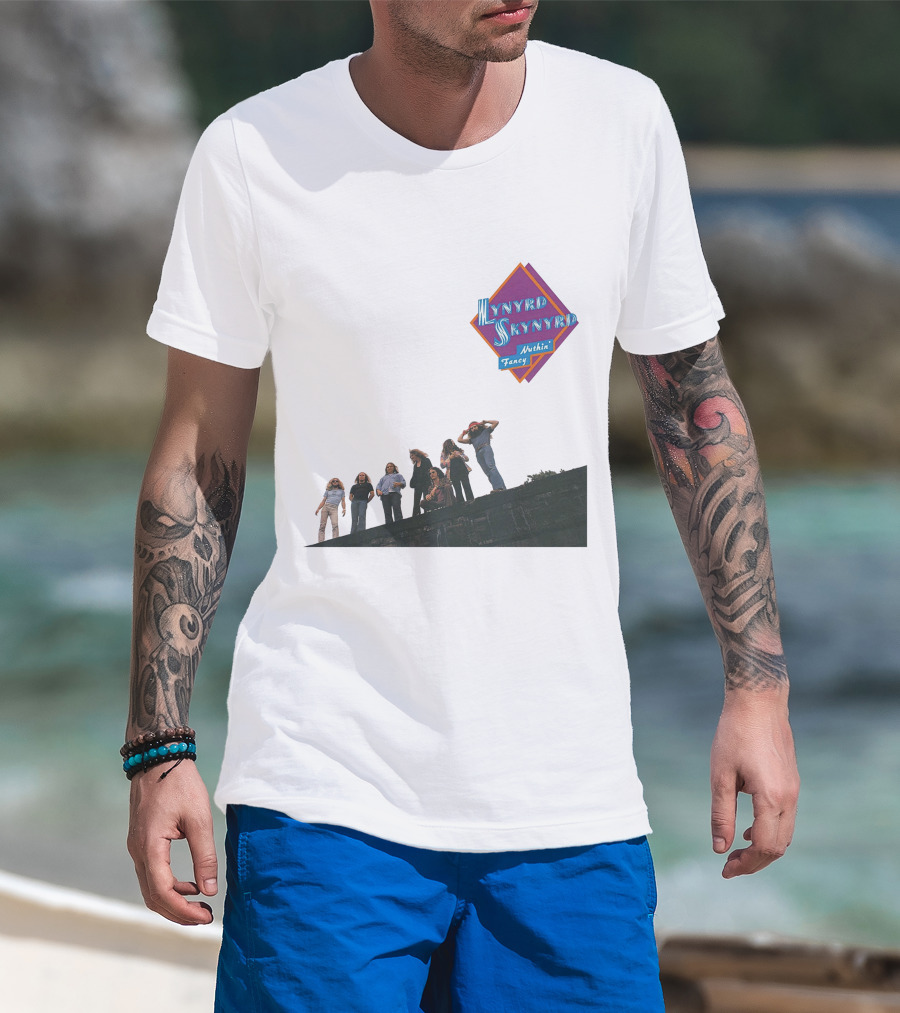 Lynyrd Skynyrd Nuthin' Fancy Band Members On Rooftop T-Shirt