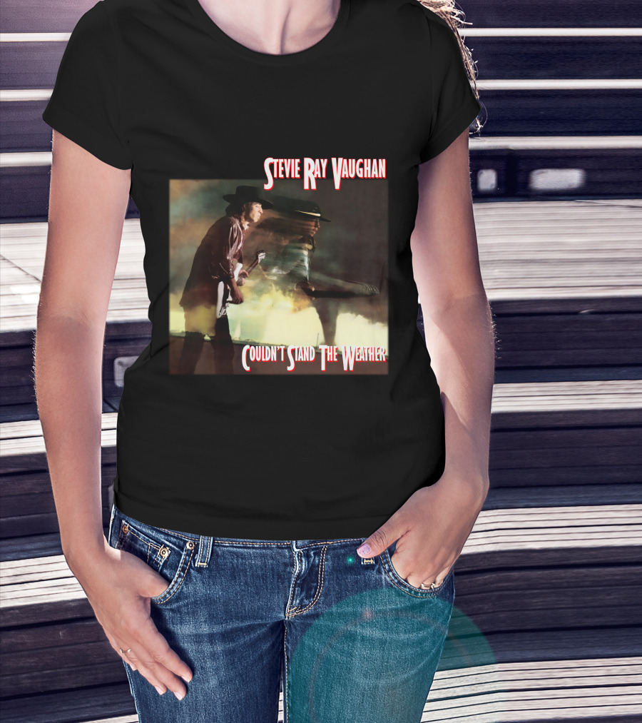 Stevie Ray Vaughan Couldn't Stand The Weather Album Art T-Shirt