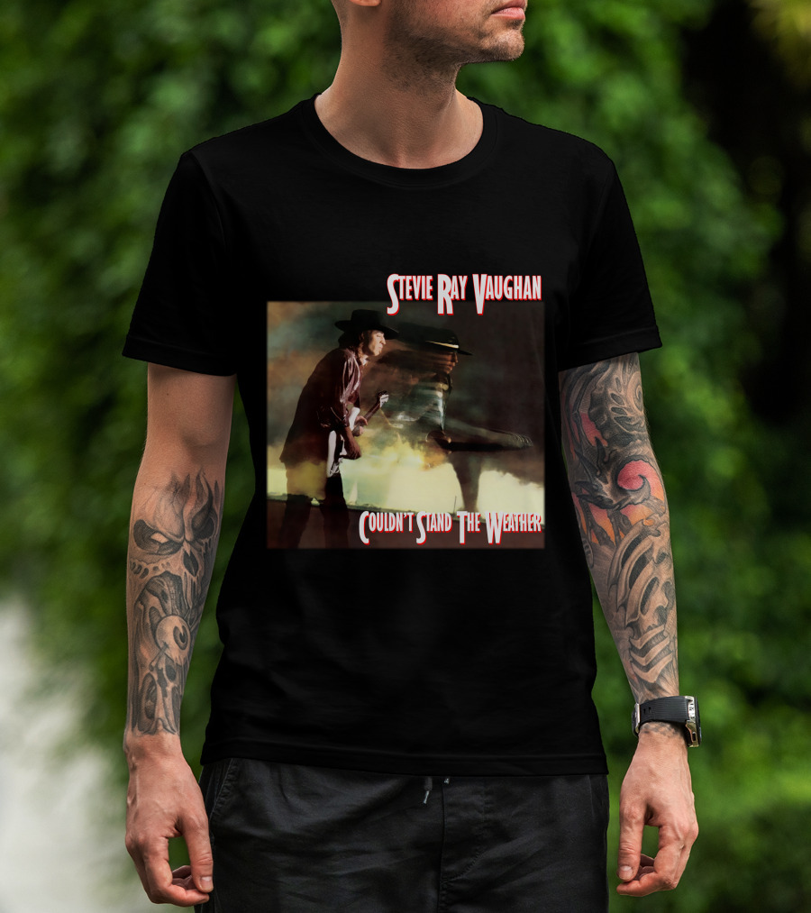 Stevie Ray Vaughan Couldn't Stand The Weather Album Art T-Shirt