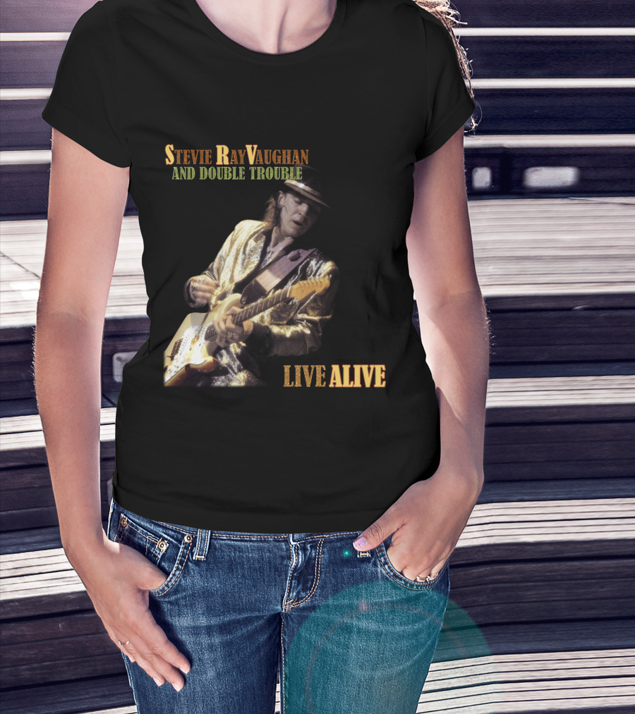 Stevie Ray Vaughan And Double Trouble Live Alive T-Shirt