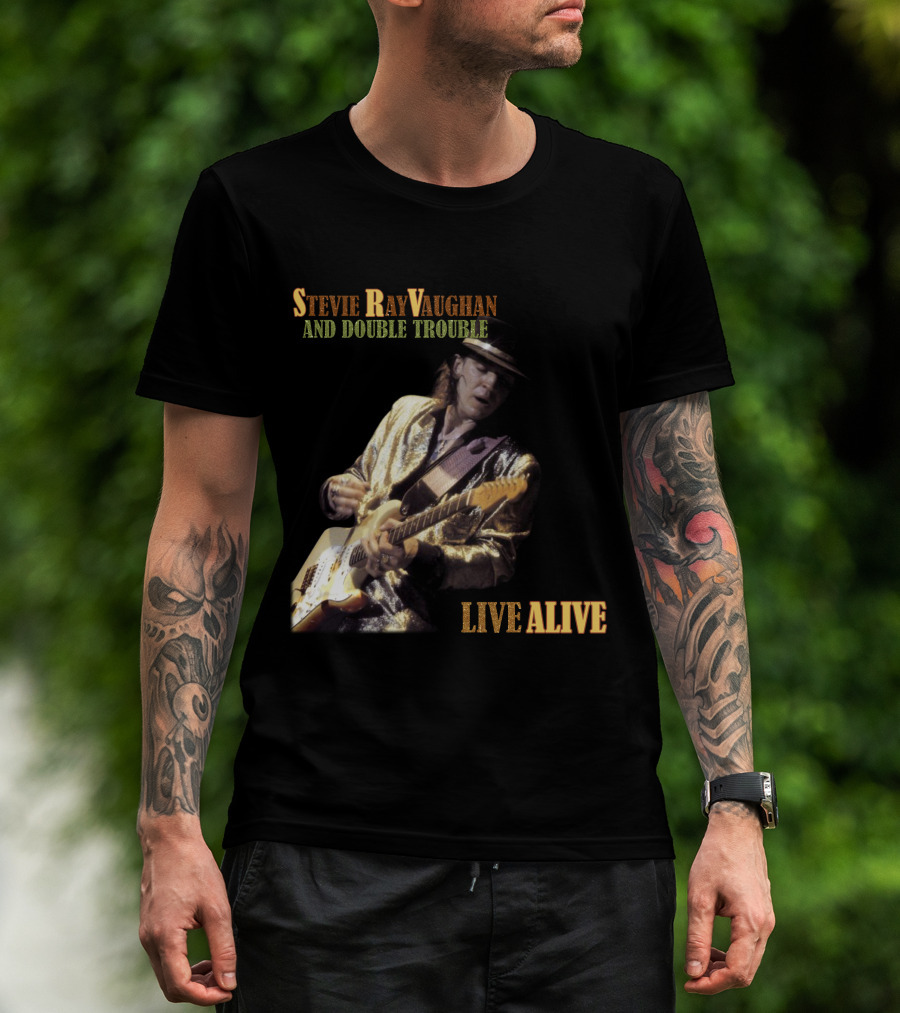 Stevie Ray Vaughan And Double Trouble Live Alive T-Shirt
