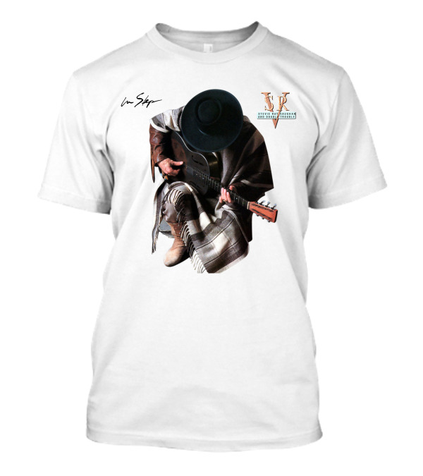 Stevie Ray Vaughan In Step Srv Texas Blues Guitarist T-Shirt