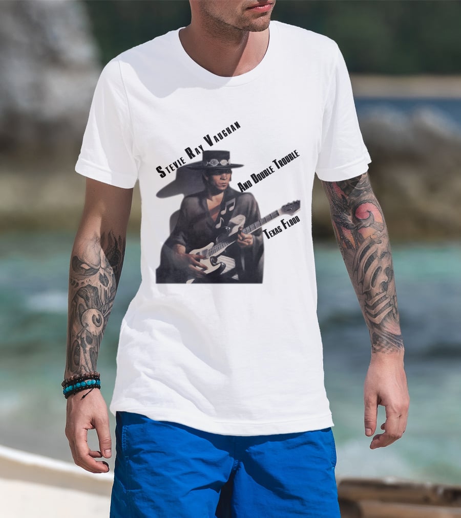 Stevie Ray Vaughan And Double Trouble Texas Flood T-Shirt