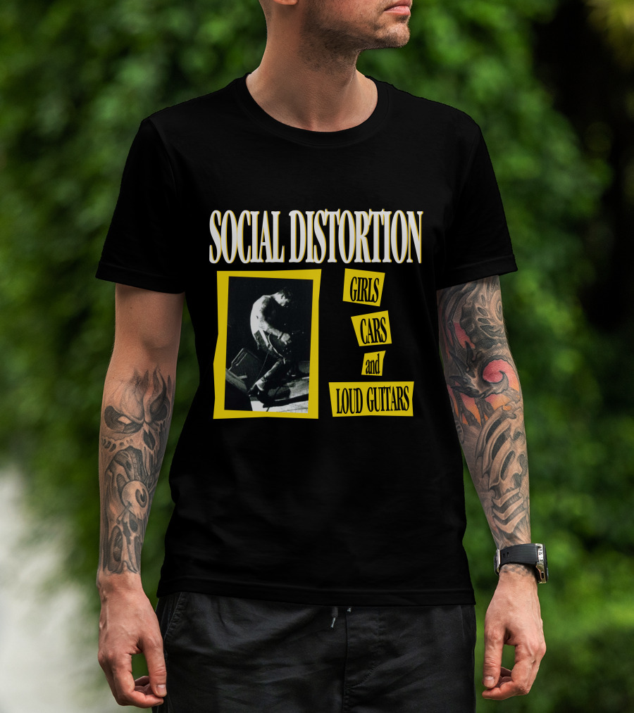 Social Distortion Girls Cars And Loud Guitars T-Shirt