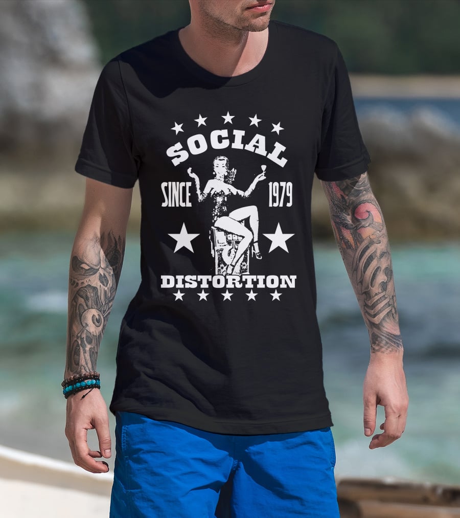 Social Distortion Since 1979 Retro Style T-Shirt