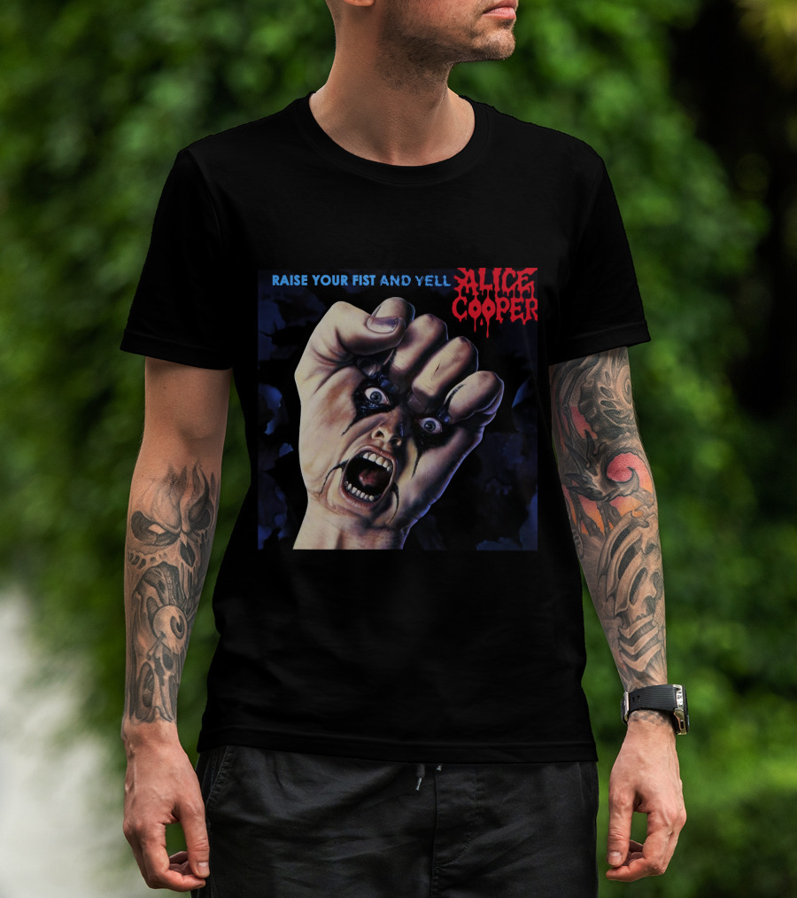 Raise Your Fist And Yell Alice Cooper T-Shirt