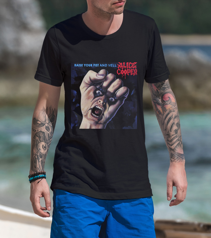 Raise Your Fist And Yell Alice Cooper T-Shirt