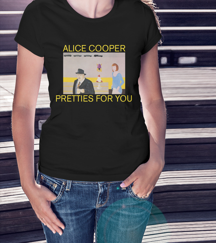 Alice Cooper Pretties For You Retro Album Cover Art T-Shirt