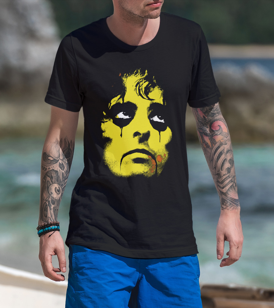 Alice Cooper Classic Rock Horror Face Artwork T-Shirt