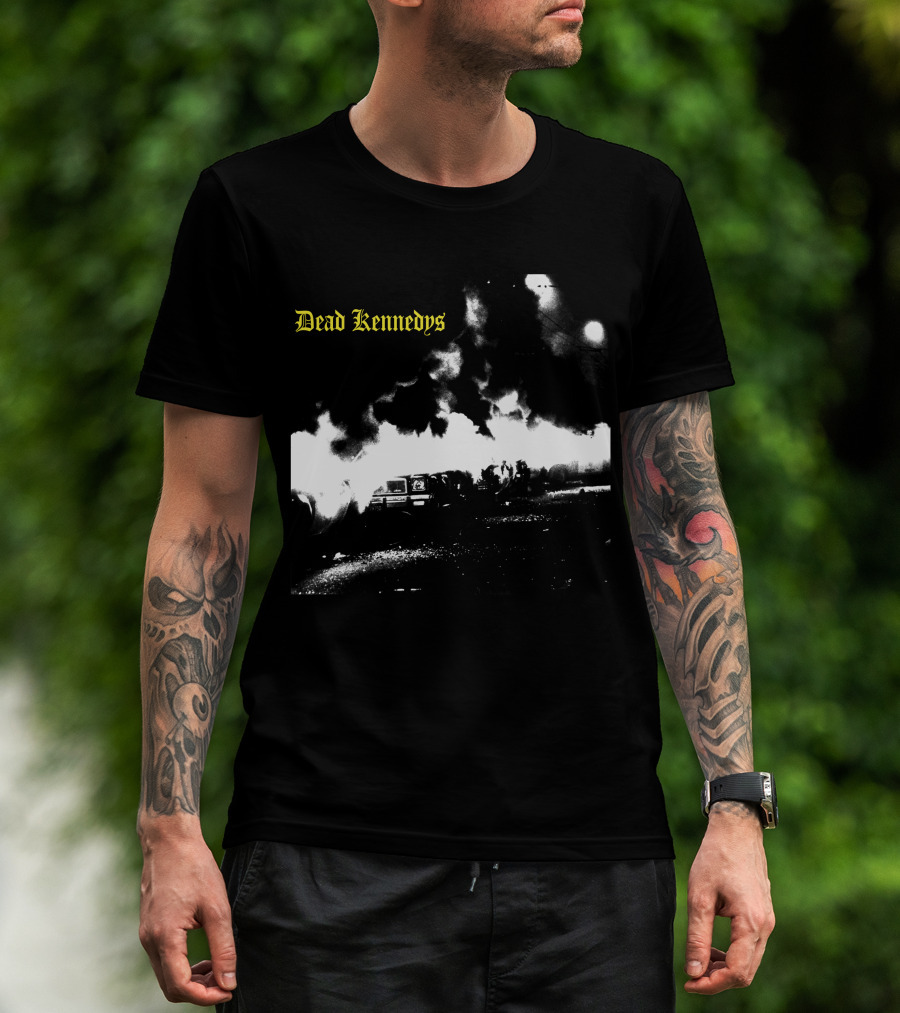 Dead Kennedys Car Riot Scene T-Shirt