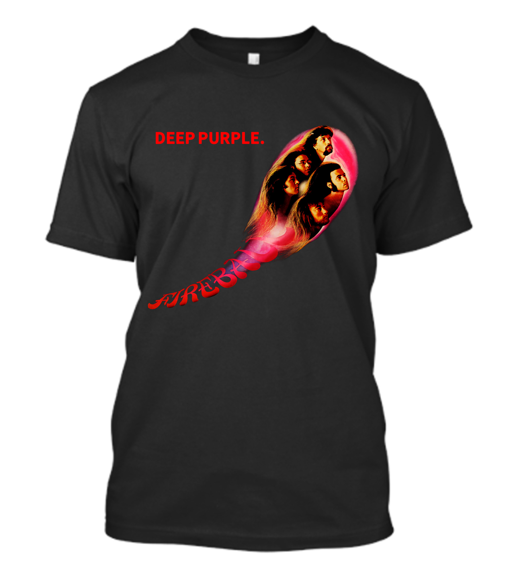 Deep Purple Fireball Album Cover Artwork T-Shirt