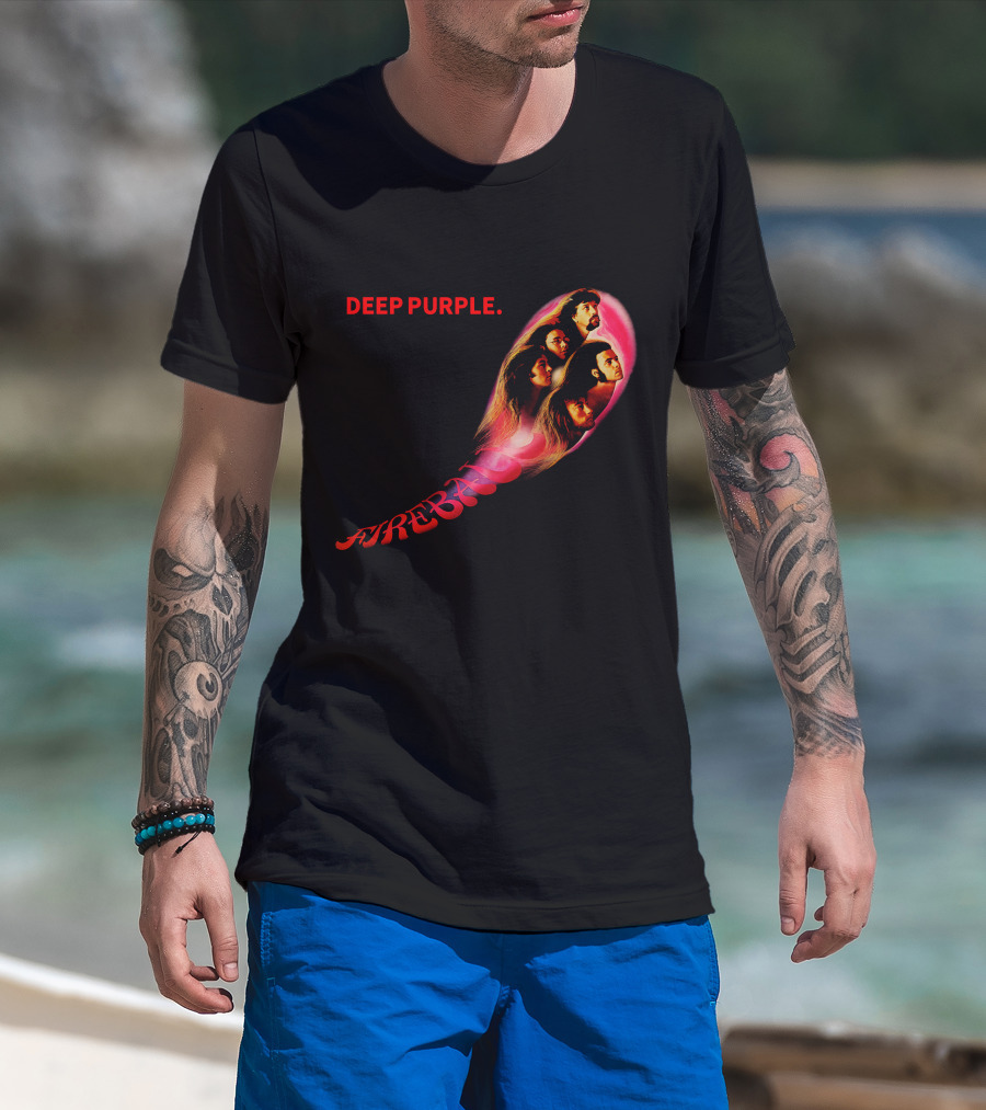 Deep Purple Fireball Album Cover Artwork T-Shirt
