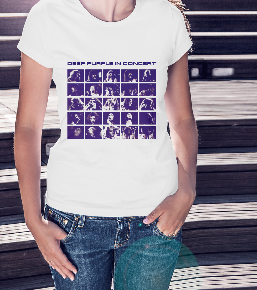 Deep Purple In Concert Grid Photos T-Shirt