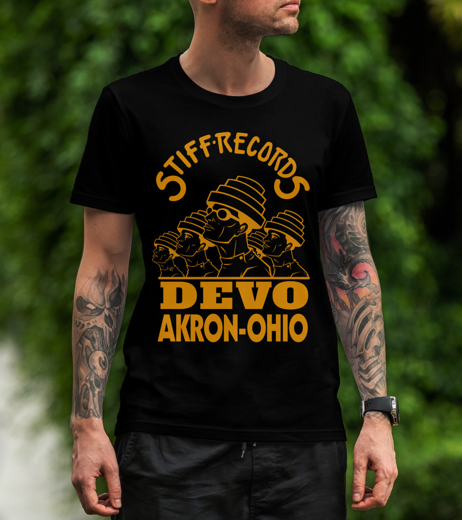Stiff Records Devo Akron-Ohio T-Shirt