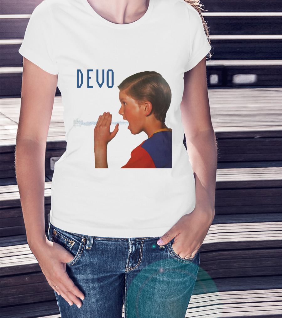 Devo Boy Shouting With Sound Wave T-Shirt