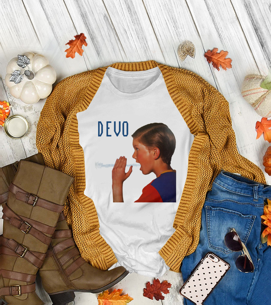 Devo Boy Shouting With Sound Wave T-Shirt