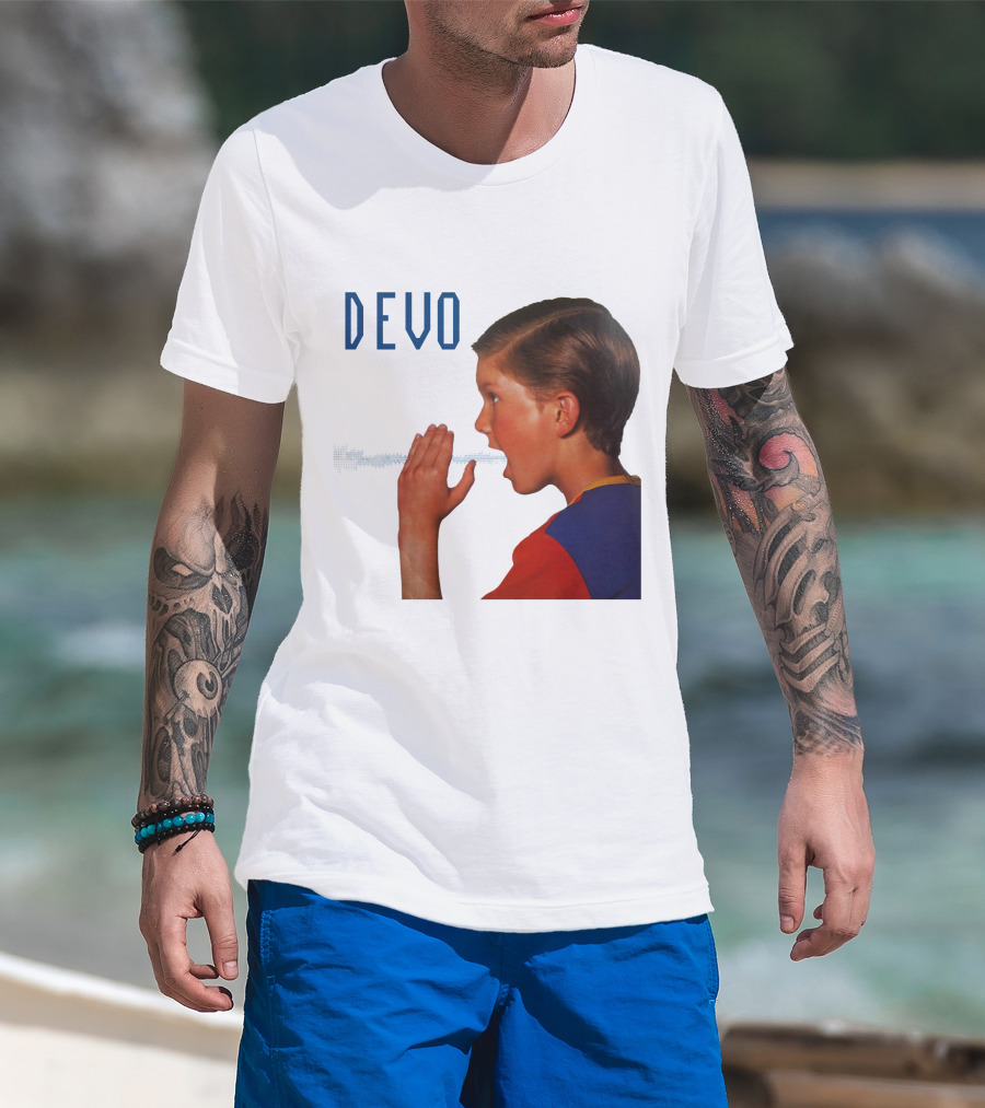Devo Boy Shouting With Sound Wave T-Shirt