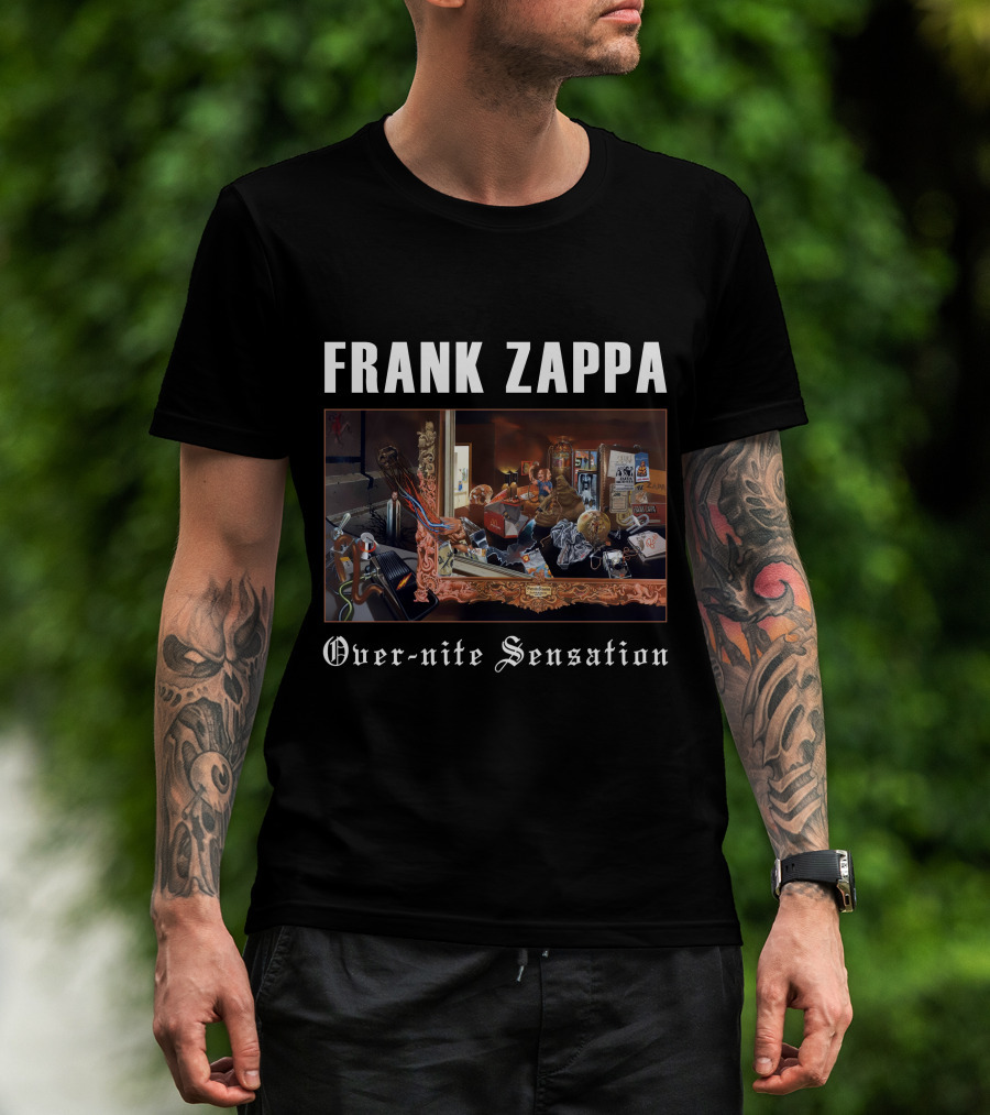 Frank Zappa Over-Nite Sensation Album Cover Artwork T-Shirt