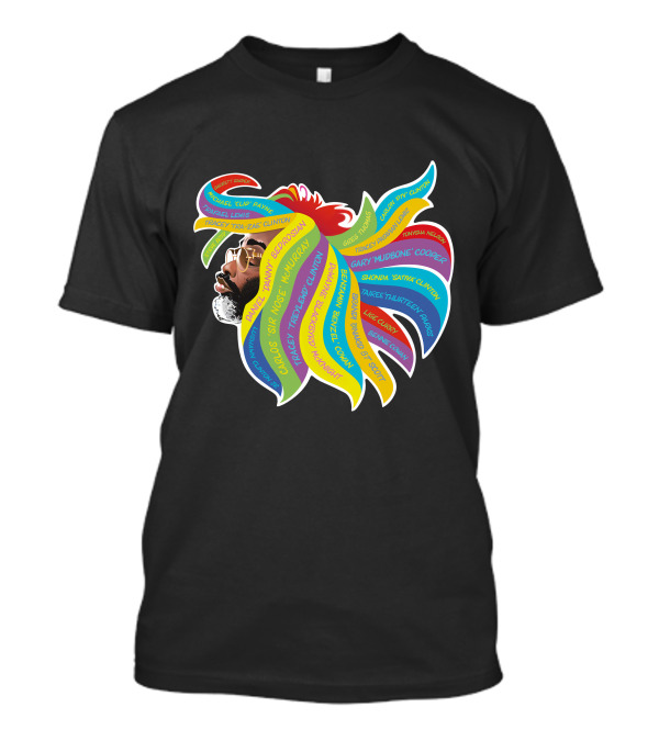 Psychedelic Funk Portrait With Bootsy Collins Dr. Funkenstein References In Vibrant Afro Colors T-Shirt