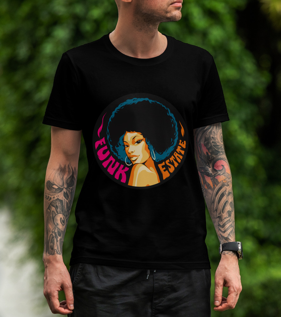 Funk Estate Afro Groove Vintage Style T-Shirt