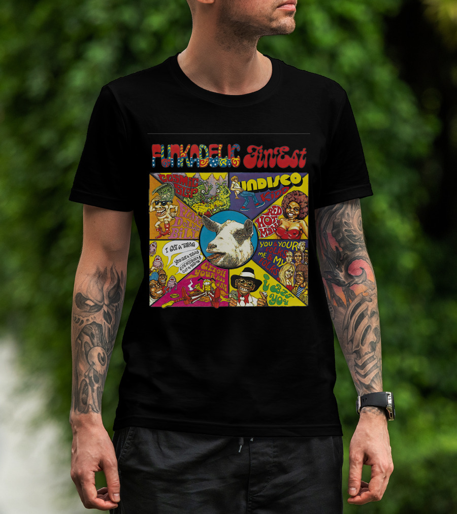 Funkadelic Finest Cosmic Slop Indisco Kid Joyful Bill T-Shirt