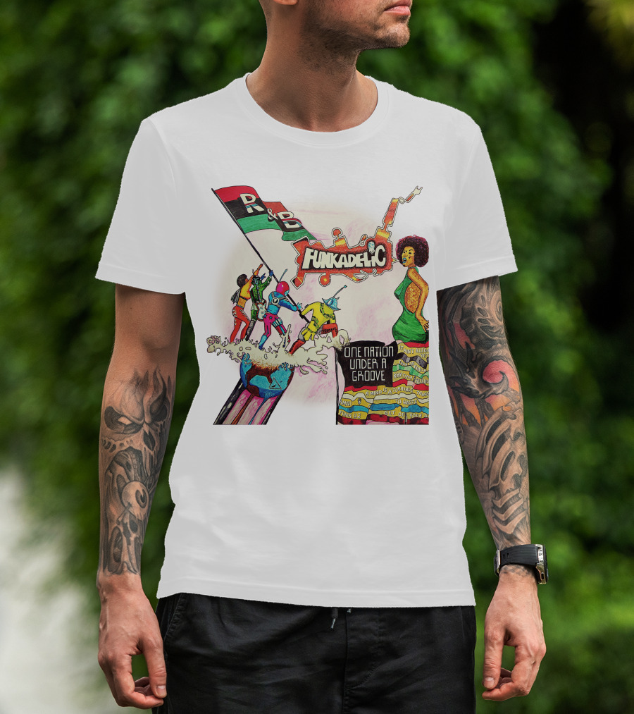 Funkadelic One Nation Under A Groove R&B Psychedelic Style T-Shirt