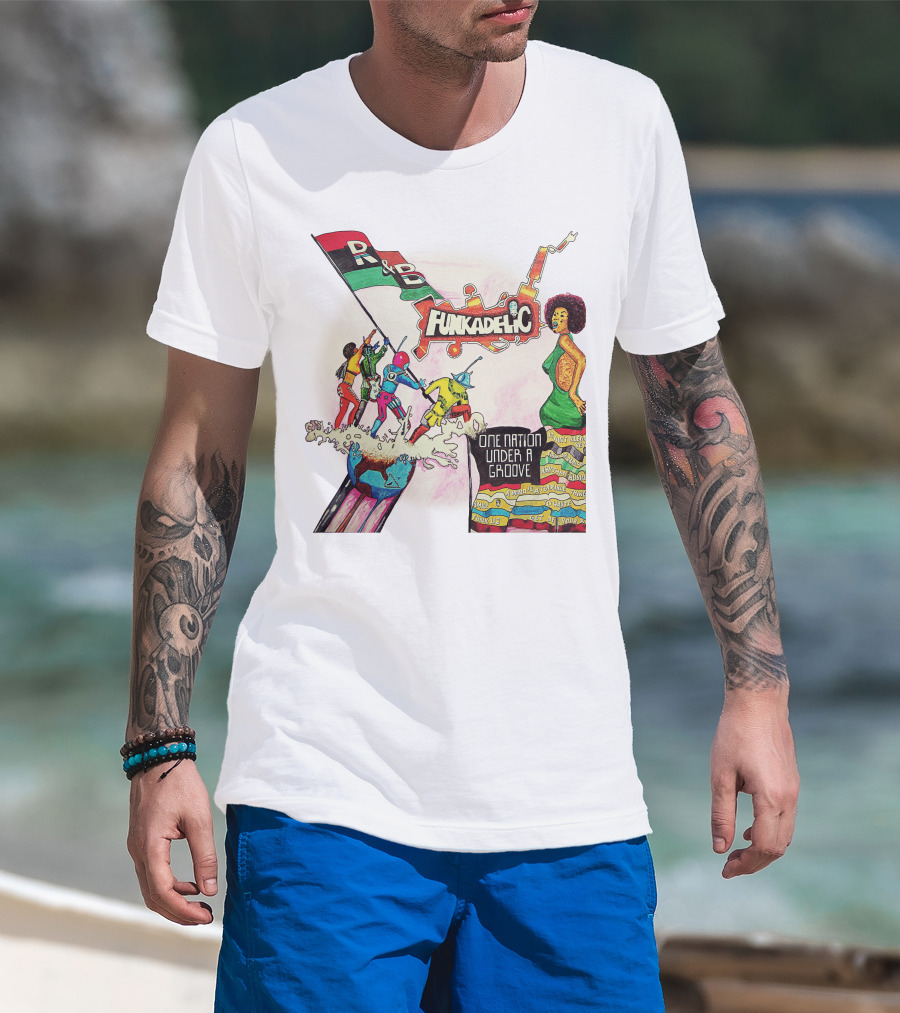 Funkadelic One Nation Under A Groove R&B Psychedelic Style T-Shirt