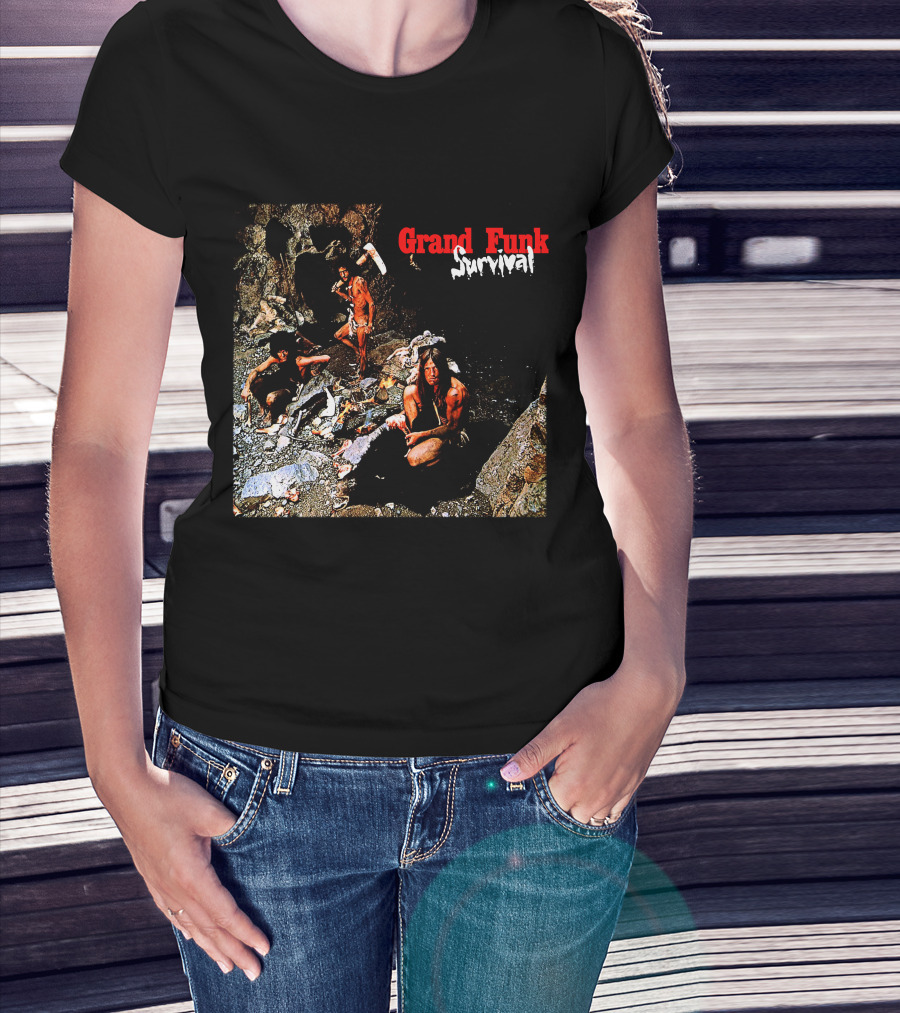 Grand Funk Railroad Survival Album Cover T-Shirt
