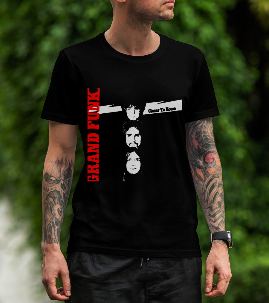 Grand Funk Railroad Closer To Home Album Cover T-Shirt