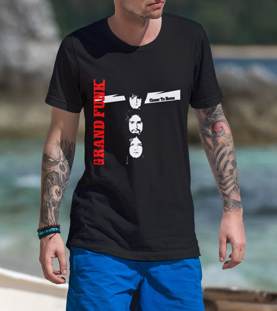 Grand Funk Railroad Closer To Home Album Cover T-Shirt