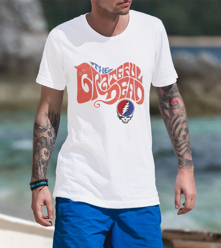 The Grateful Dead Skull Lightning Bolt T-Shirt