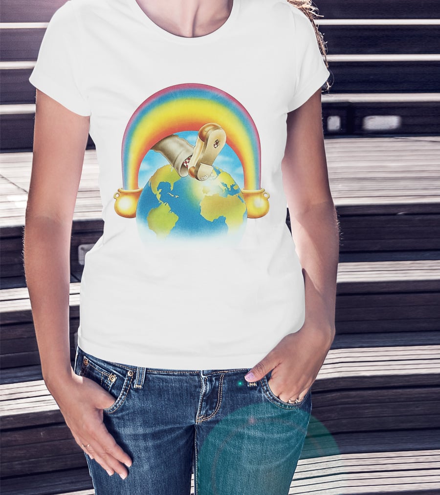 Earth Rainbow Footphone T-Shirt