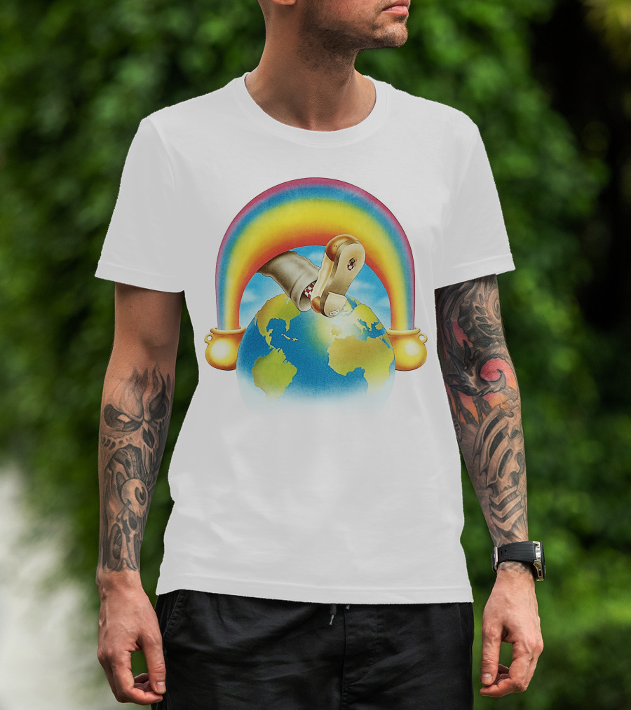 Earth Rainbow Footphone T-Shirt
