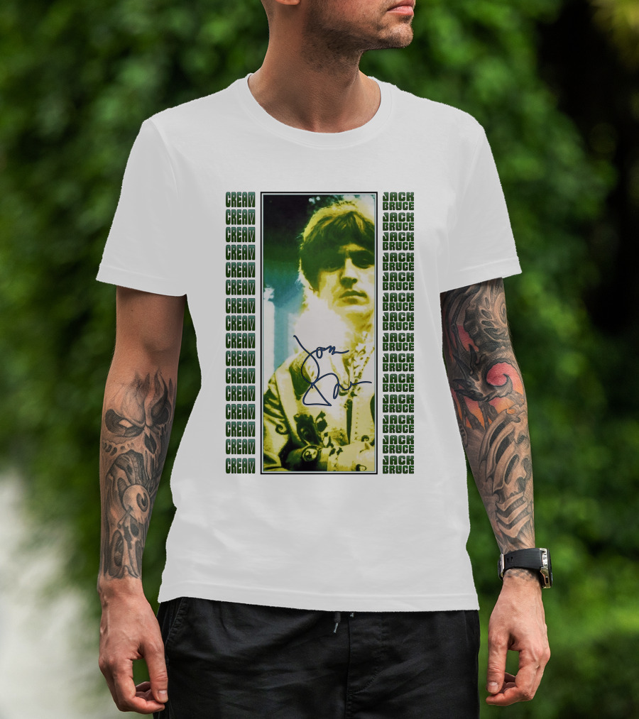 Cream Jack Bruce Signature Portrait T-Shirt
