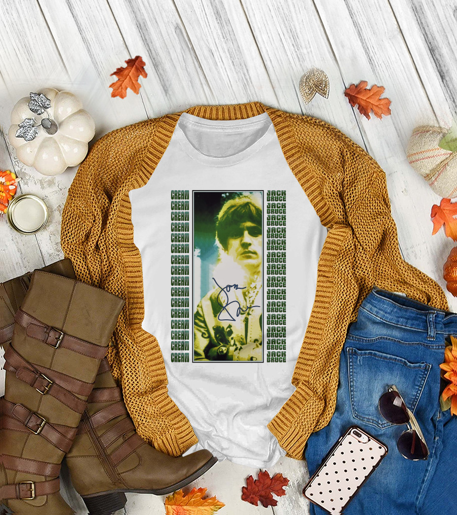 Cream Jack Bruce Signature Portrait T-Shirt