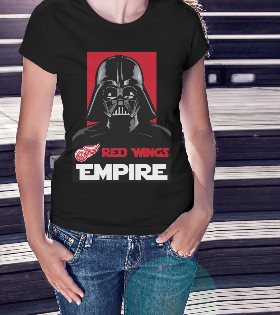 Detroit Red Wings Empire Darth Vader Nhl T-Shirt