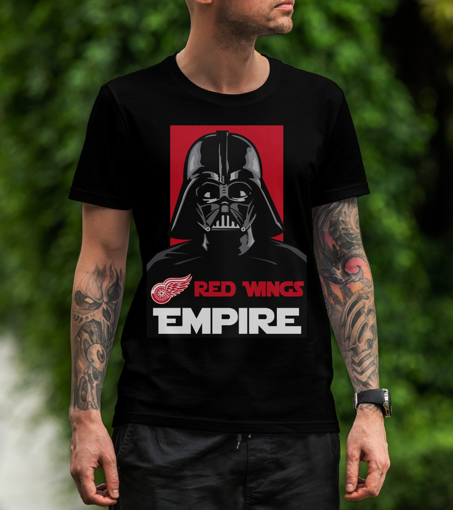 Detroit Red Wings Empire Darth Vader Nhl T-Shirt
