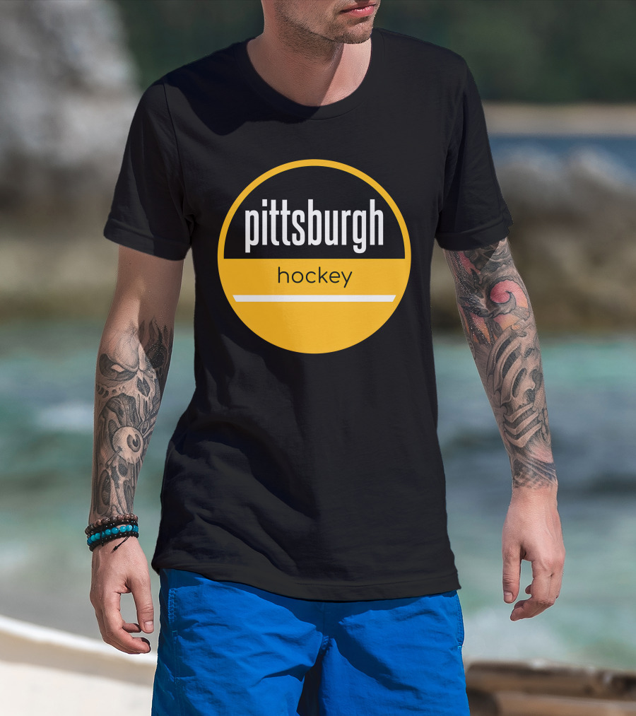 Pittsburgh Penguins Hockey Circle T-Shirt