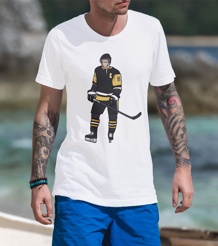 Pittsburgh Penguins Captain 87 Hockey Player T-Shirt