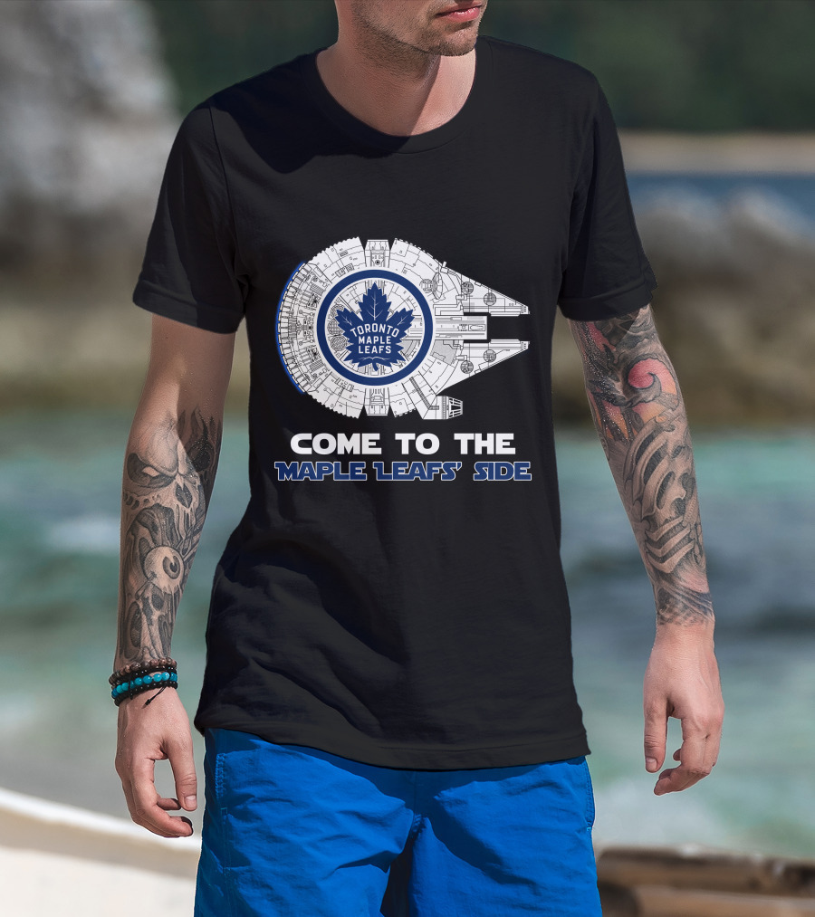 Toronto Maple Leafs Millennium Falcon Come To The Maple Leafs' Side T-Shirt