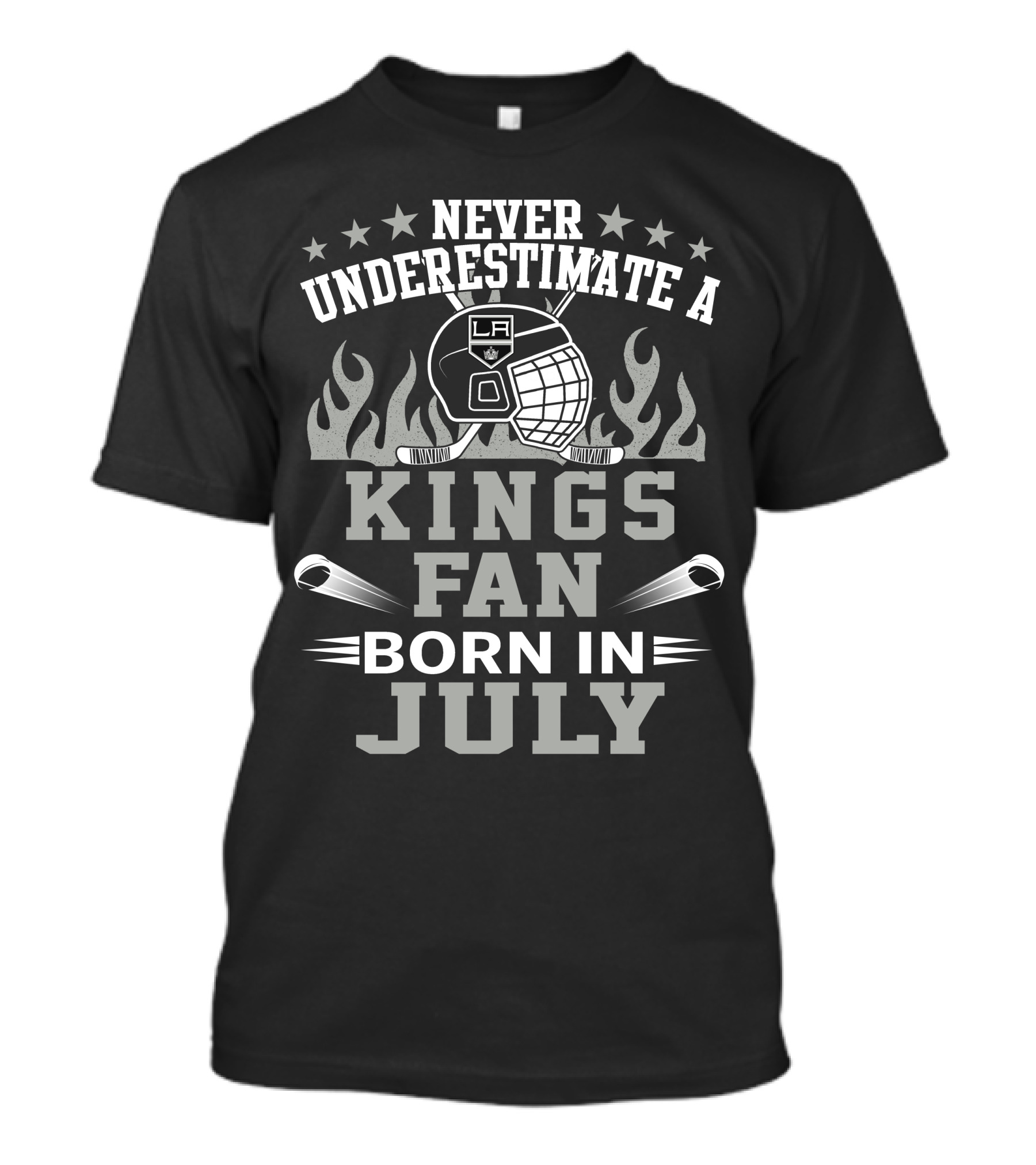Never Underestimate A Kings Fan Born In July T-Shirt