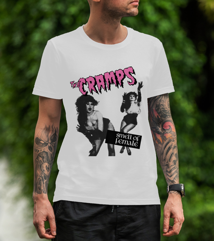 The Cramps Smell Of Female Vintage Punk Rock Album Cover T-Shirt